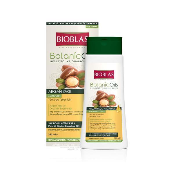 Sampon Bioblas Botanic Oils cu ulei de argan pentru toate tipurile de păr, 360 ml Bioblas