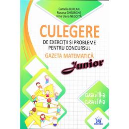 Culegere de exercitii si probleme pentru Concursul Gazeta Matematica Junior (cls. 3- 4), editura Didactica Publishing House