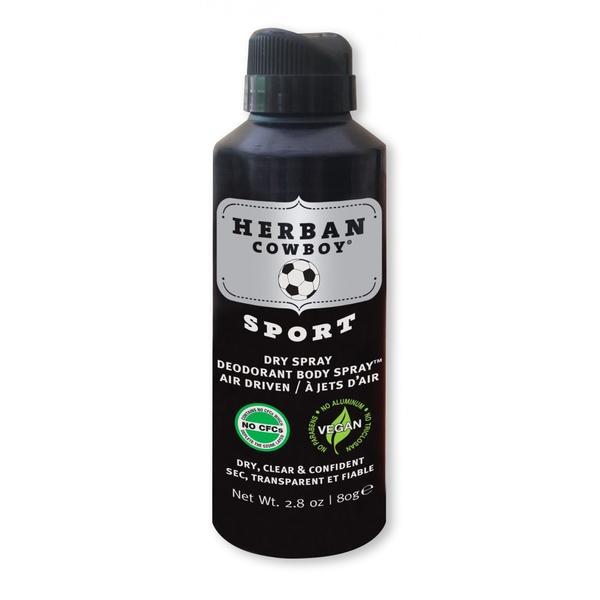 Deodorant spray pt barbati Sport, protectie maxima Herban Cowboy 80g