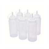 Dozatoare sos, transparente, 760 ml, set 6 bucati - Maxdeco