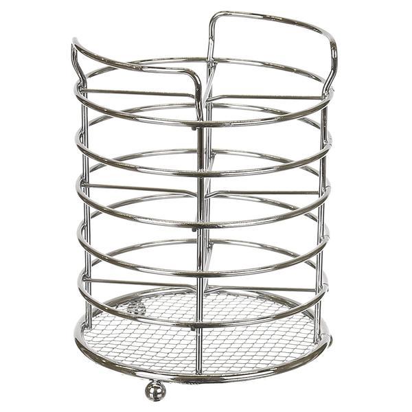 Suport pentru tacamuri si ustensile de bucatarie, finisaj cromat - maxdeco