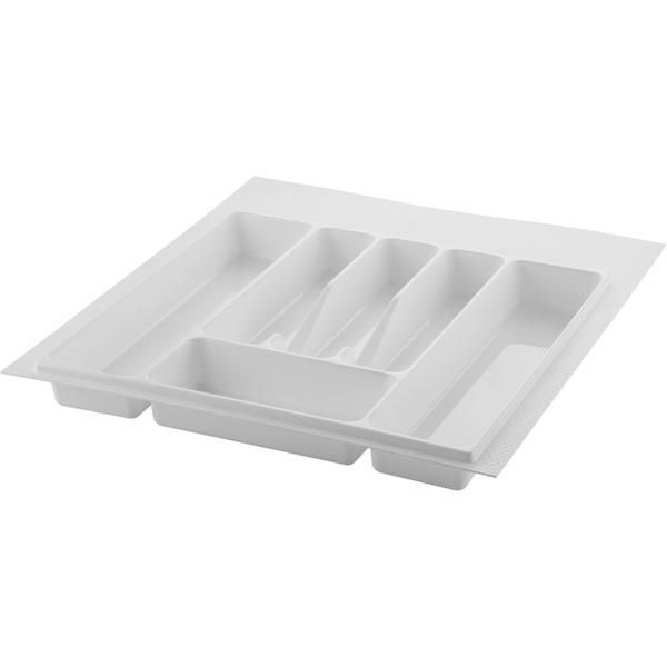 Suport organizare tacamuri, alb, pentru latime corp 550 mm, montabil in sertar bucatarie - Maxdeco
