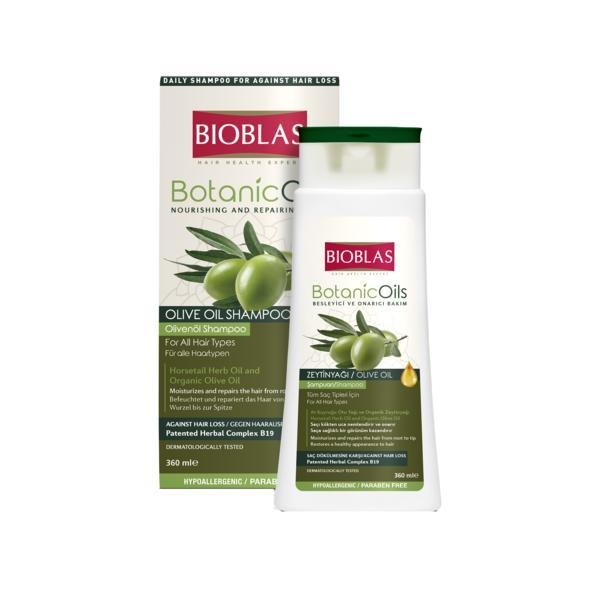 Sampon Bioblas Botanic Oils cu ulei de măsline pentru păr uscat și deteriorat, 360 ml Bioblas