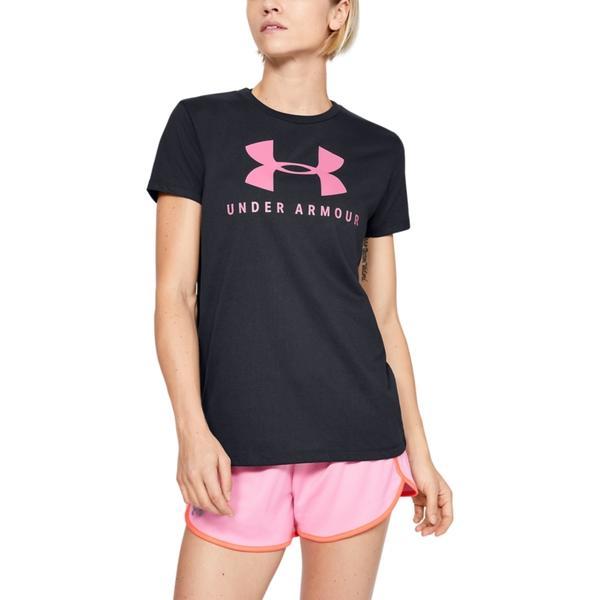 Tricou femei under armour graphic sportstyle classic crew 1346844-003, xs, negru