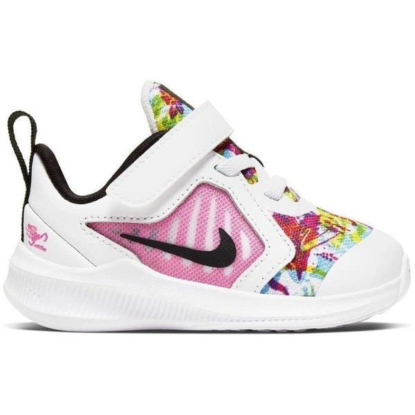 Pantofi sport copii Nike Downshifter 10 Fable Fire Pink (TD) CT5272-100, 26, Alb