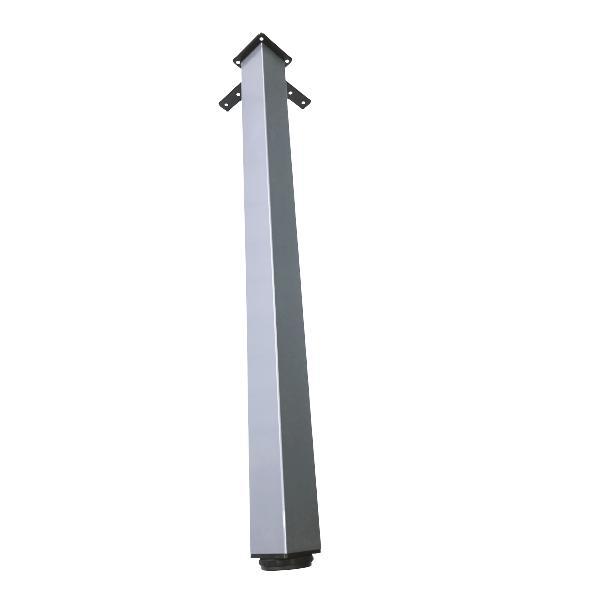 Picior pentru masa cu profil patrat 50x50 mm, finisaj aluminiu, H:710 - Maxdeco