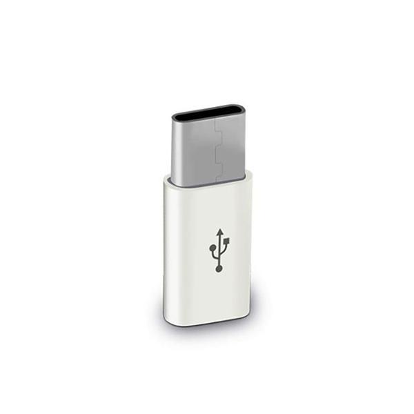 Adaptor Micro USB la USB Type C, alb