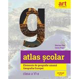 Atlas scolar. Elemente de geografie umana. Geografie Europei - Clasa 6 - Marian Ene, Ionut Popa, editura Grupul Editorial Art