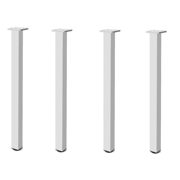 Picior masa din aluminiu cu profil patrat 60x60 mm, h710, set 4 buc - maxdeco