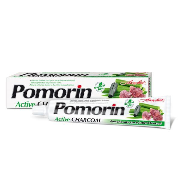 Pasta de dinti neagra pomorin carbune activ 100 ml 