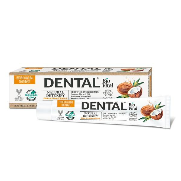 Pasta de dinti dental bio vital natural detoxify 75 ml ingrediente naturale