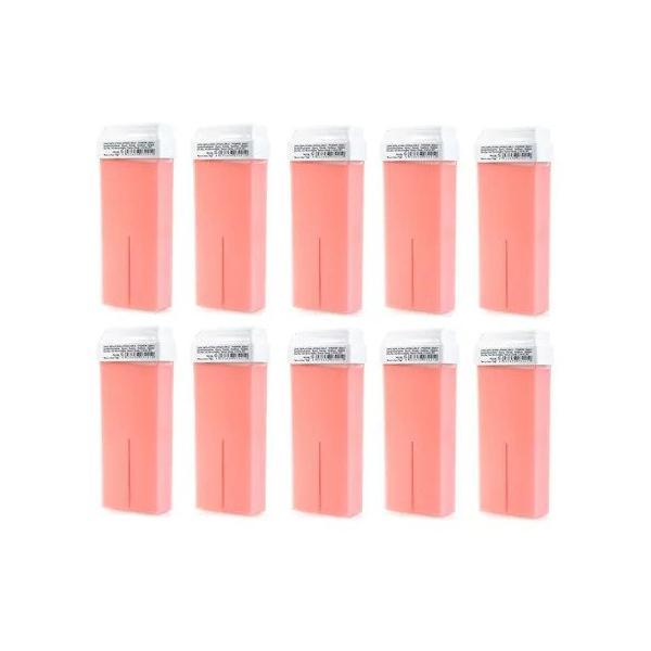 Set 10 rezerve ceara epilat de unica folosinta depileve, professional, pink wax, 1000g