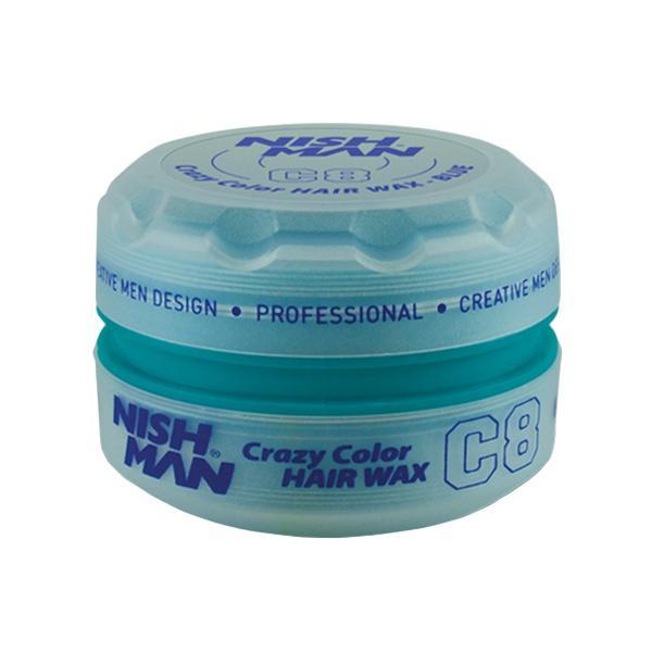 Ceara de par colorata nish man c8 albastru150 ml