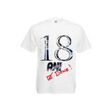 Tricou personalizat mesaj - 18 ani done, tricou majorat L