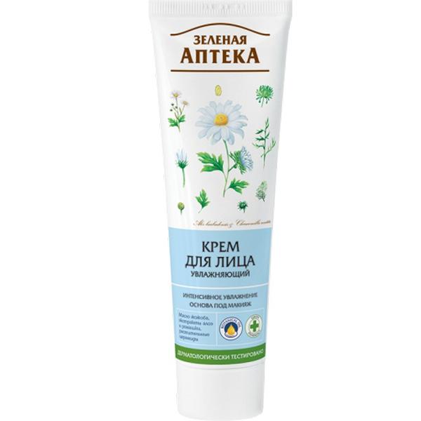 Crema faciala hidratanta cu ulei de jojoba, musetel si aloe zelenaya apteka, 100ml