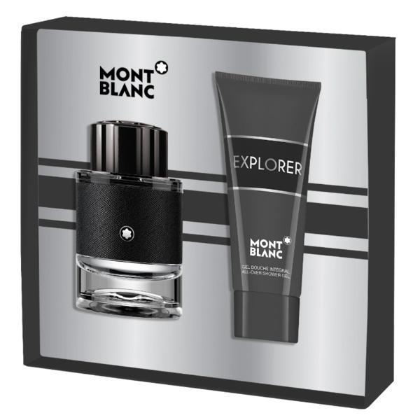 Set cadou mont blanc, explorer, barbati : apa de parfum, 60 ml + gel de dus, 100 ml