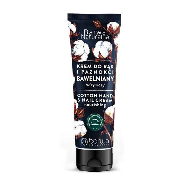Crema de maini si unghii nutritiva cu bumbac, Barwa Cosmetics, 100 ml