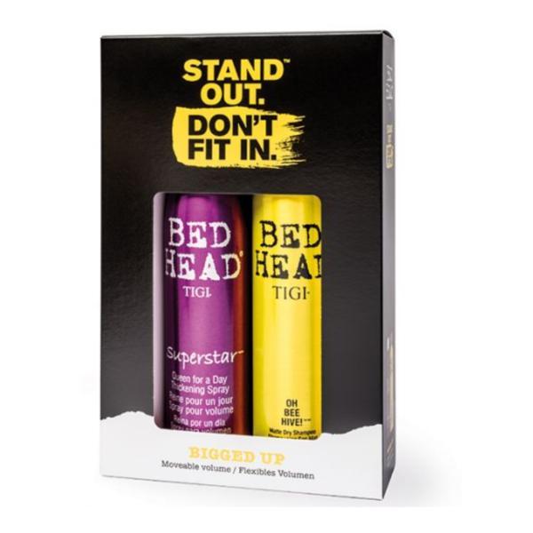 Pachet tigi bigged up on spray superstar qween for a day, 320 ml + sampon uscat bed head styling oh bee hive, 238 ml