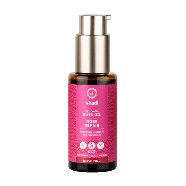 Ulei reparator pentru par cu trandafir khadi, 50 ml