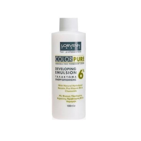 Oxidant pentru vopseaua fara amoniac Lorvenn Developing Emulsion 6%, 100ml