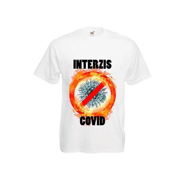 Tricou mesaj anti-coronavirus Interzis covid, 2XL