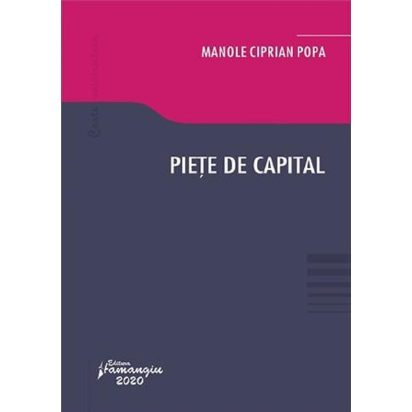 Piete de capital - manole ciprian popa, editura hamangiu