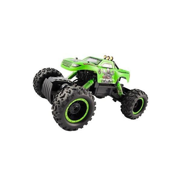 Masina de jucarie rock crawler king, cu telecomanda, 4x4, verde - gonga