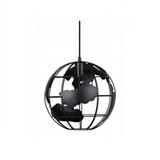 Lustra tip pendul model glob pamantesc, diametru 30 cm, negru  - Gonga