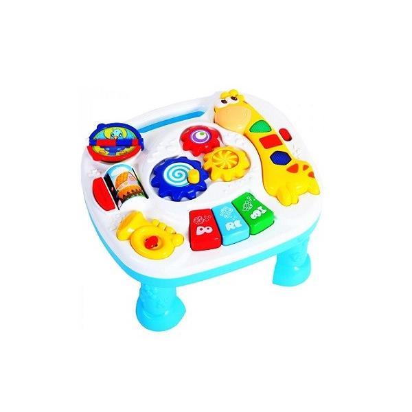 Jucarie masuta muzicala pentru bebelusi, model girafa, multicolor - gonga