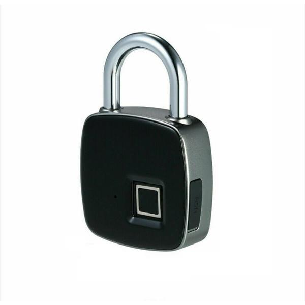 Lacat usb cu amprenta, gri, gonga