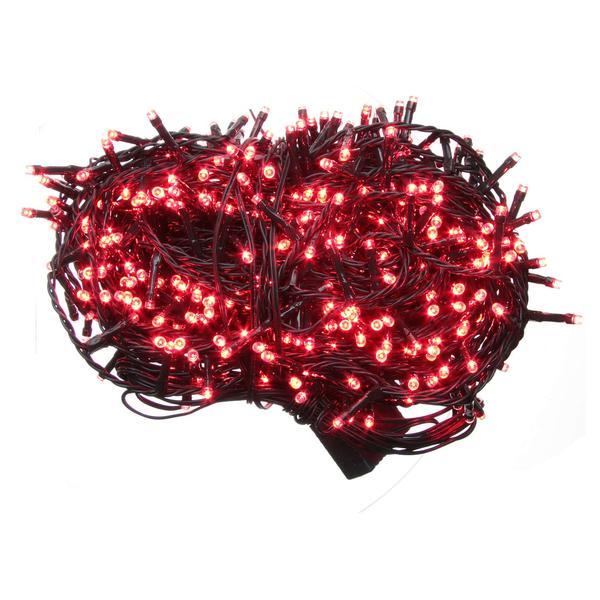 Instalatie pentru craciun, 600 led, rosu - gonga