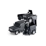 Jucarie Transformers 2in1 Rastar, model Land Rover 1:14 2.4GHz RTR, negru - Gonga
