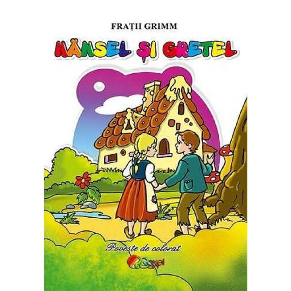 Hansel si gretel. carte de colorat 3, editura roxel cart