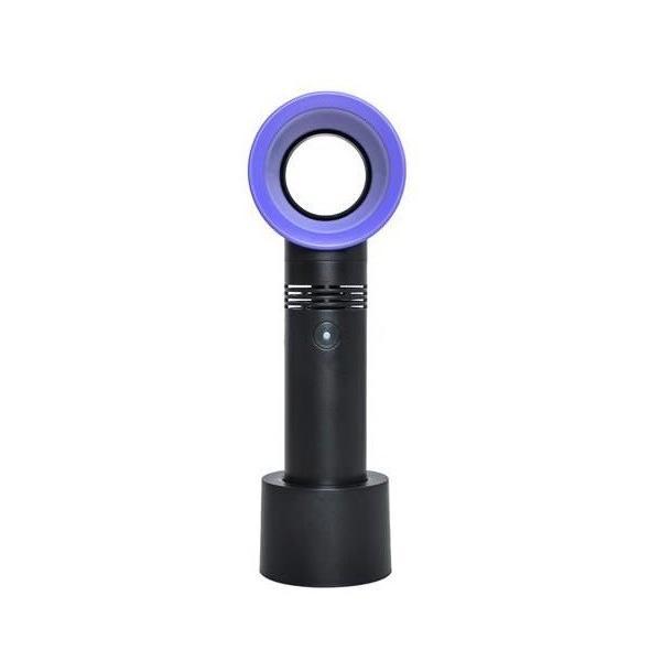 Mini ventilator portabil, incarcare usb, negru/mov - gonga
