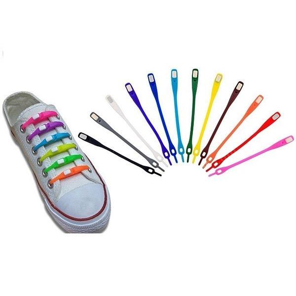 Set 6 sireturi din silicon pentru incaltaminte, multicolor - gonga