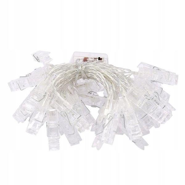 Ghirlanda luminoasa in forma de clesti de rufe, pentru fotografii, 6 m, alimentare usb - gonga