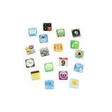 Set 18 magneti de frigider model aplicatii iPhone, multicolor - Gonga