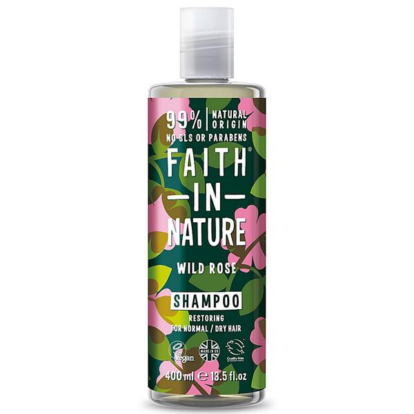 Sampon Reparator cu Trandafir Salbatic pentru Toate Tipurile de Par Faith in Nature, 400 ml 400 imagine noua