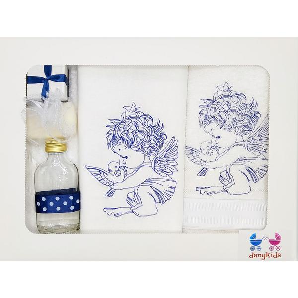 Trusou botez, inger brodat, bleumarin - dany kids