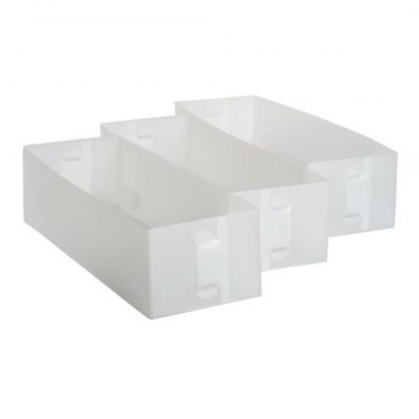 Set 3 organizatoare plastic pentru sertar maxdeco 
