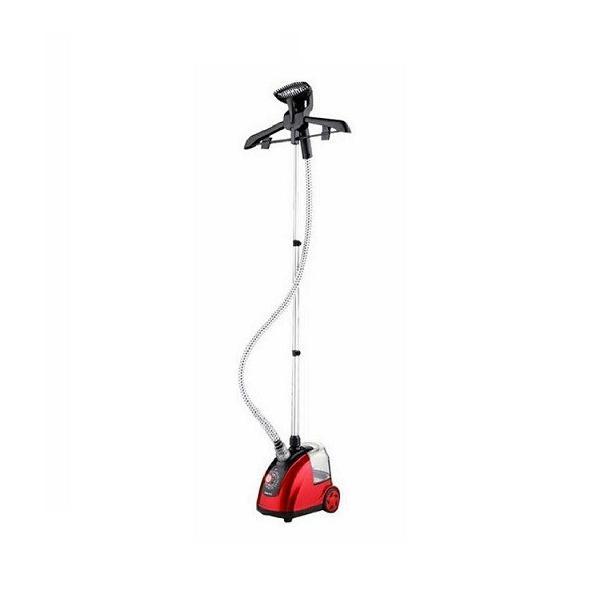 Aparat de calcat vertical cu abur si stand telescopic, 1500 w, 2.2 l, abur 40g/min, rosu - gonga
