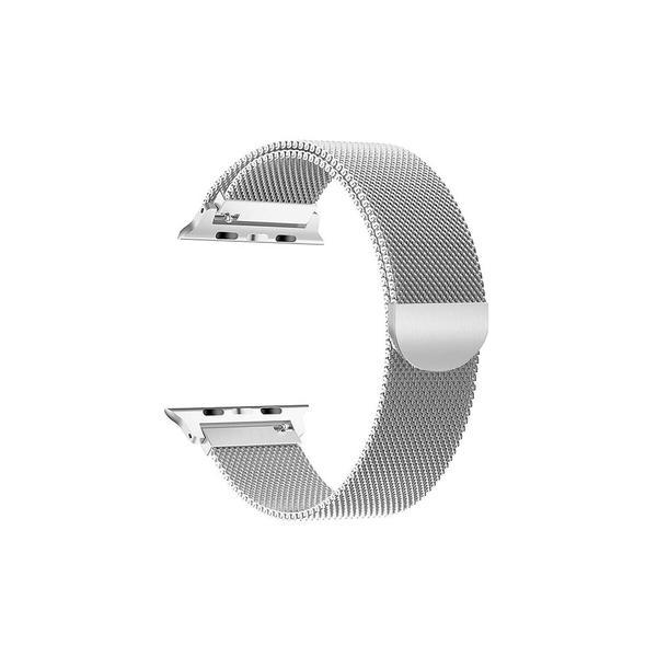 Curea magnetica compatibila apple watch, metalica, reglabila gri