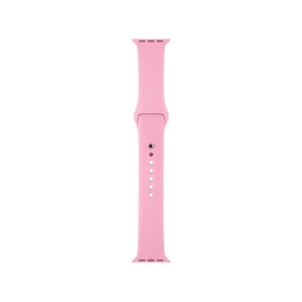 Curea compatibila apple watch 1/2/3/4, silicon, 38/40mm roz
