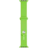 Curea compatibila Apple Watch 1/2/3/4, silicon, 42/44mm, verde