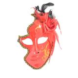 Masca carnaval venetian pentru femei, rosu - Gonga