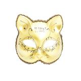 Masca carnaval venetian model pisicuta, auriu - Gonga