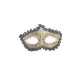 Masca carnaval venetian pentru ochi cu imprimeu craniu, negru - Gonga