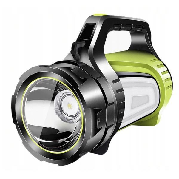 Lanterna led reincarcabila cu maner, js-881, verde
