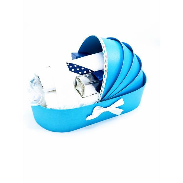 Trusou botez bentiță bleumarin, in landou - dany kids