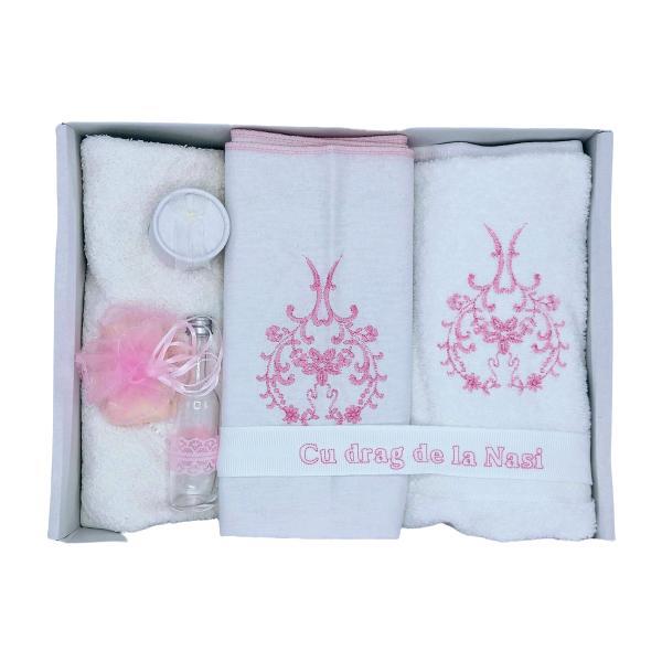 Trusou botez broderie traditionala roz - dany kids